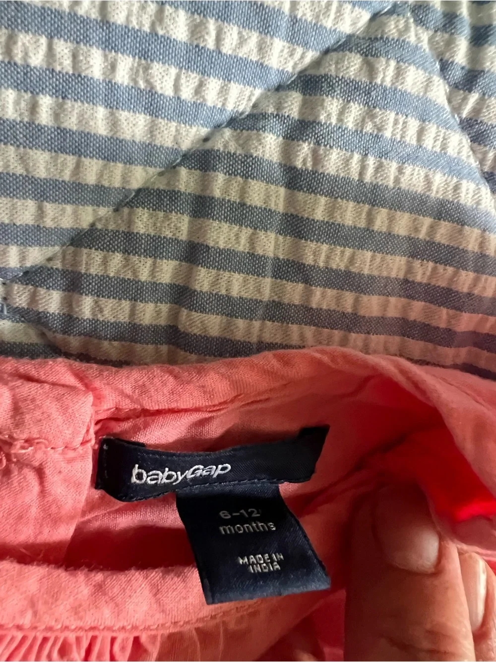 GAP Coral Eyelet Cotton Dress Top
